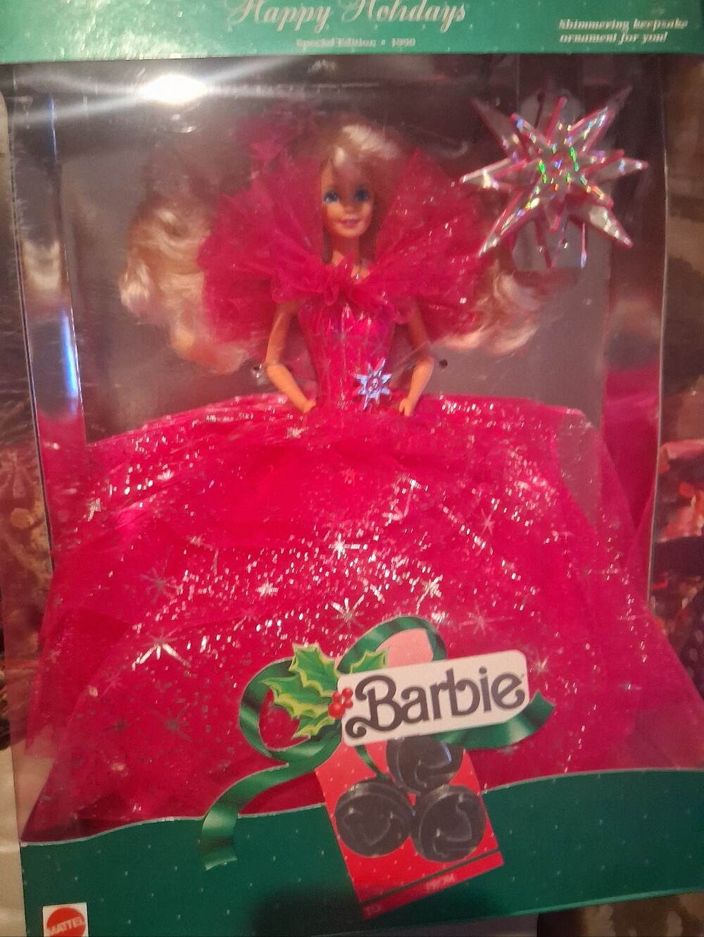 Barbie Holiday Collector Doll in Red Sparkle Gown - Barbie